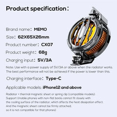 Memo CX07 Cooling fan