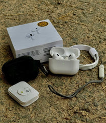Golden Strap smartwatch with air buds