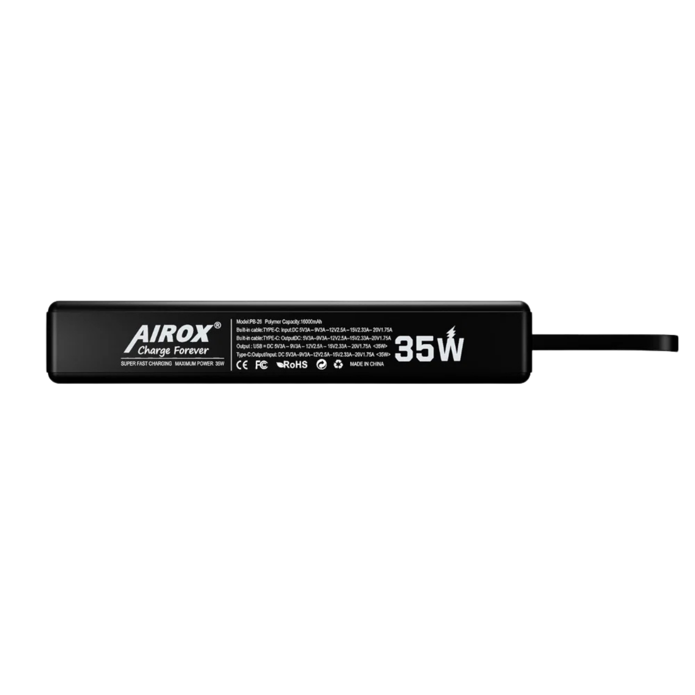 Airox PB26 Fast Charging 35 Watt Powerbank 18k-mAh